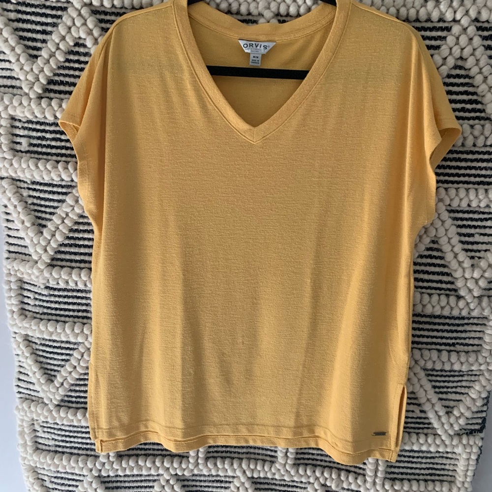 Orvis Yellow Relaxed Boxy T-Shirt
